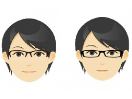 『顔型別似合うメガネの選び方(2)丸顔編』