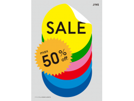 MAX50%OFF!JINSのFINAL SALE実施中!