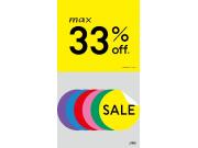 MAX33％OFF！JINSの冬SALE実施中！