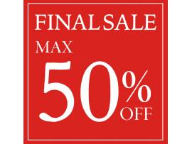 ファイナルセール‼️最大50%OFF