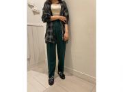 軽やかな生地感のチェック柄シャツ！