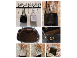 ～パパスアンドママス～ hint hint/ヒントヒントcow leather bag♪︎