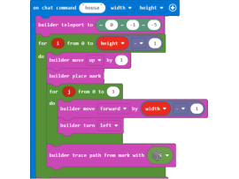 英語でプログラミング for マインクラフト
