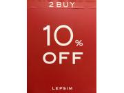 【LEPSIM】期間限定！店内商品全品2点以上で10％OFF！！