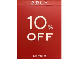 【LEPSIM】期間限定!店内商品全品2点以上で10%OFF!!