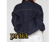 〜パパス＆ママス〜 praia/プライア Denim バックスリットハイテンションGジャン ♪