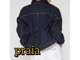 〜パパス&ママス〜 praia/プライア Denim バックスリットハイテンションGジャン ♪