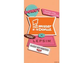 【LEPSIM】ミスタードーナッツとのコラボレーションアイテムを発売します！