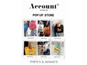 〜パパス＆ママス〜Account /アカウント POPUP 本日より開催です♪