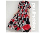 〜パパス＆ママス〜paulinebleu柄物ワンピース♪