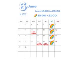 〜パパス＆ママス〜6月営業時間のお知らせ♪