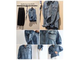 〜パパス＆ママス〜 new arrival ACUTA/スクータ シアーデニムGシャツ