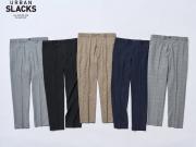 【GW】メンズ★ウエストらくちんなキレイめトラウザーパンツ★