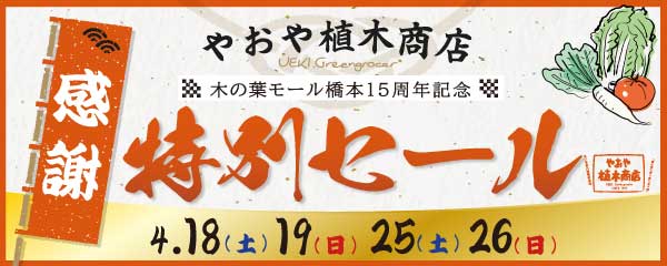 やおや植木商店　特別セール